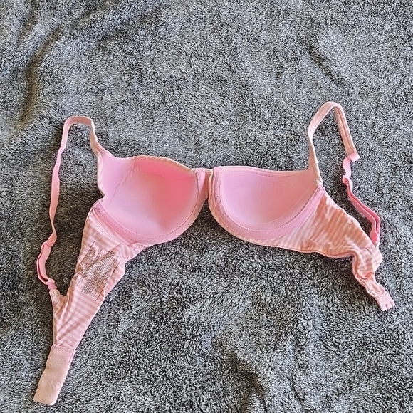 Pink Striped Bra - Picture 3 of 3